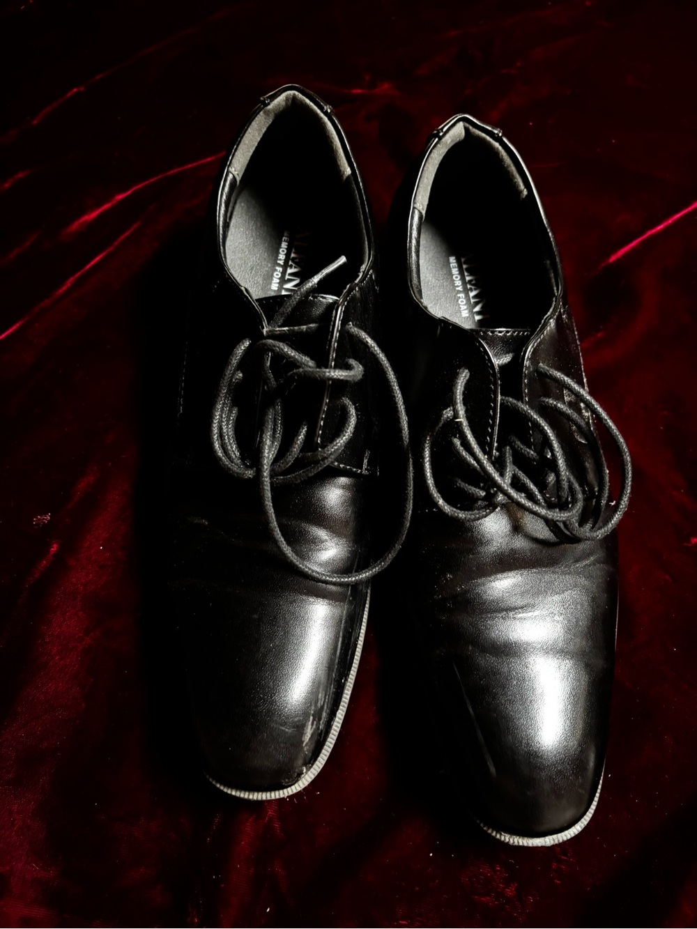 Alfani Black Leather Derby Lace-Up Shoes